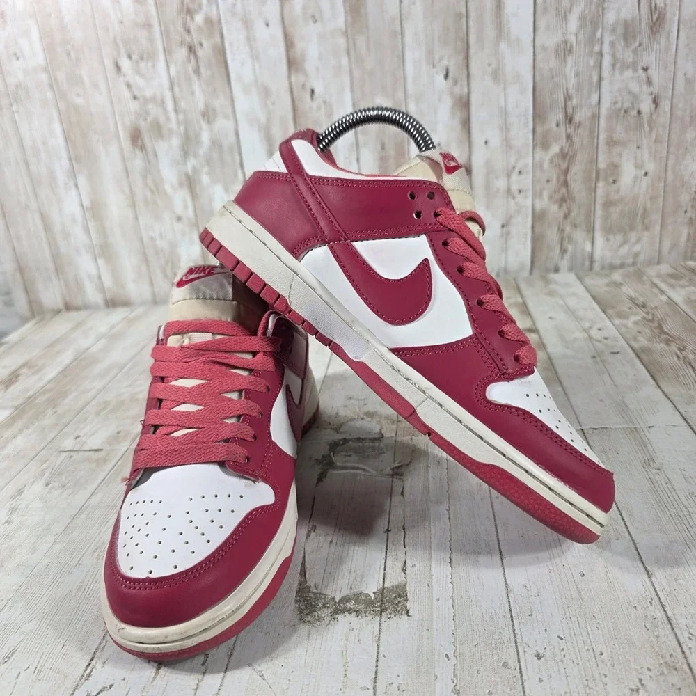 Nike Dunk Low Archery Cherry White Red‎ Sneakers DD1503-601 Womens 5.5